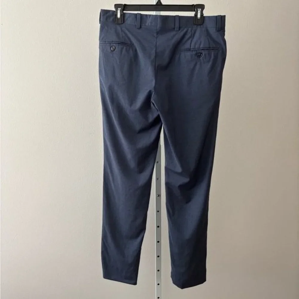Ted Baker Pants Wool 32R X 33 Jerome Flat Front Preppy Quiet Luxury Old Money - Picture 4 of 12